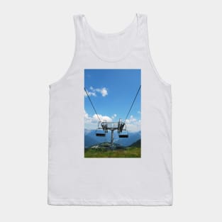 Ski Lift on Monte Zoncolan in Summer Tank Top